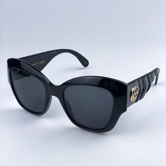 NEW Gucci GG0808S 001 Black Grey Cat Eye Women Sunglasses main image 10